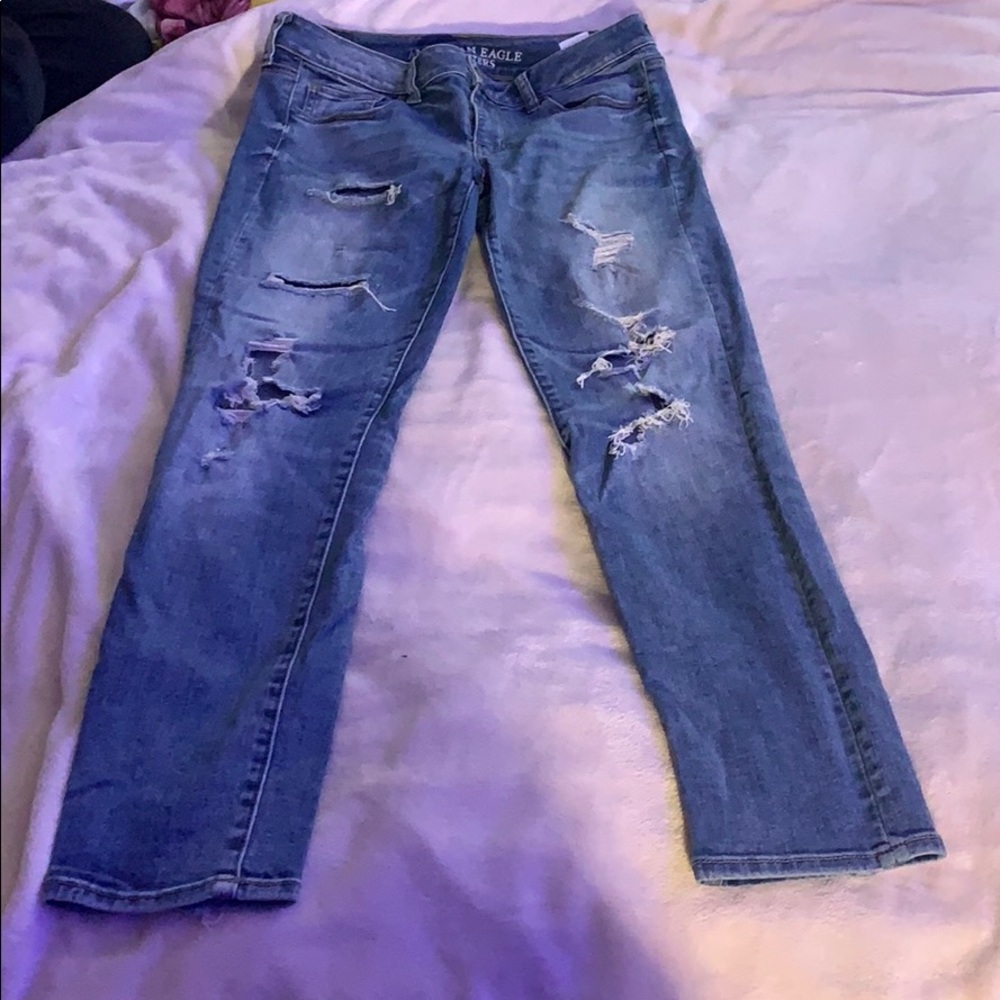 Medium washed super stretch jeans